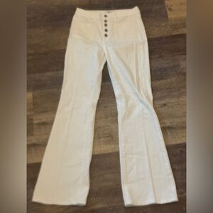 Just Black Denim High Rise Button Up Flare Jeans size 29 EUC